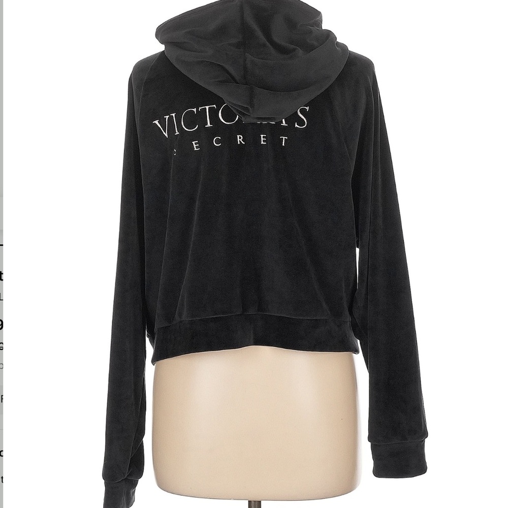 Victoria’s Secret Velour Zip Up Hoodie Size Large